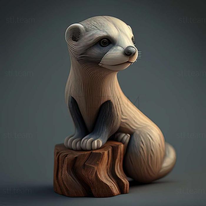 3D model ferret (STL)